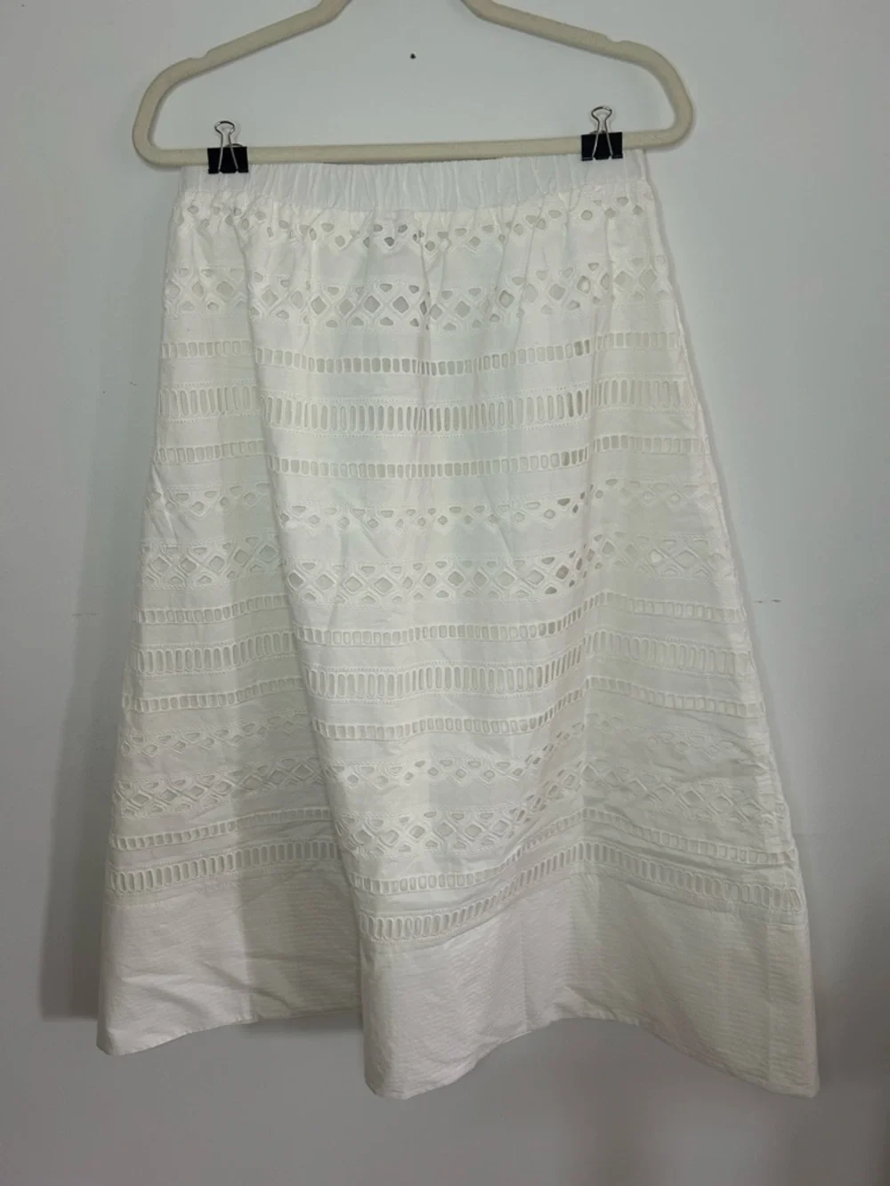 Tuckernuck x Studio McGee NWT White Cotton Eyelet Laurel Skirt size medium - Picture 5 of 9